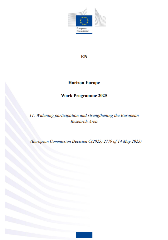 Horizon Europe Work programme (2025) - WIDERA